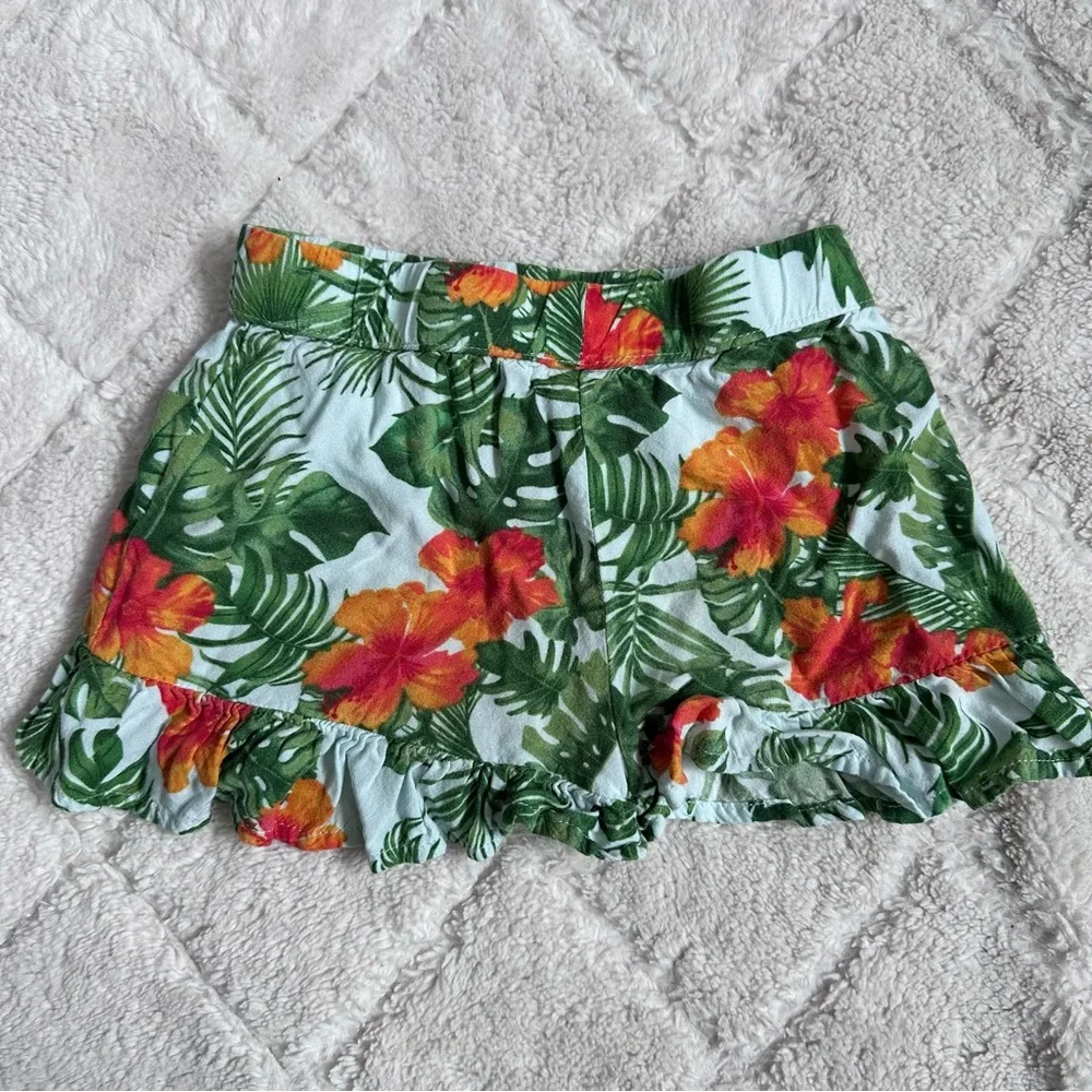 Art Class | Toddler Tropical Off The Shoulder Floral Blouse Set | Size 3T